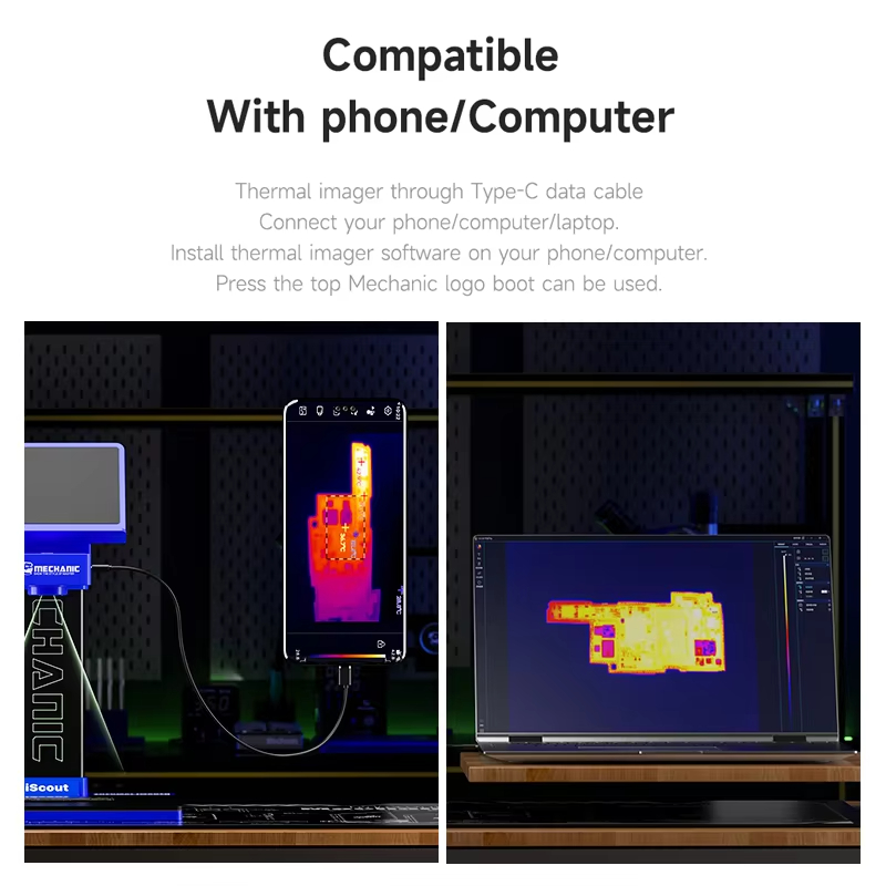 Mechanic iScout 3D Thermal Ima - Thermal Imaging Camera 256X192 评论和价格