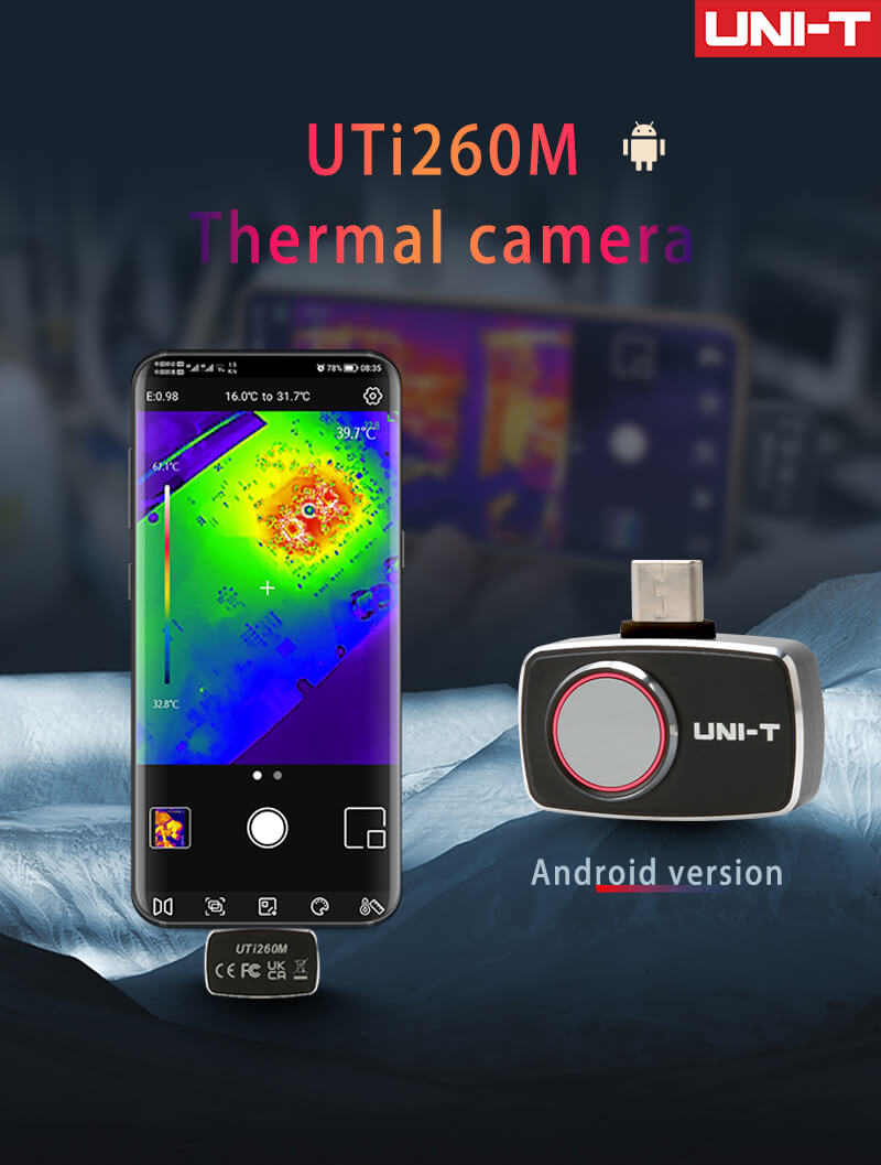 UNI-T UTi260M Mobile Thermal C - Thermal Imaging Camera 256X192 评论和价格