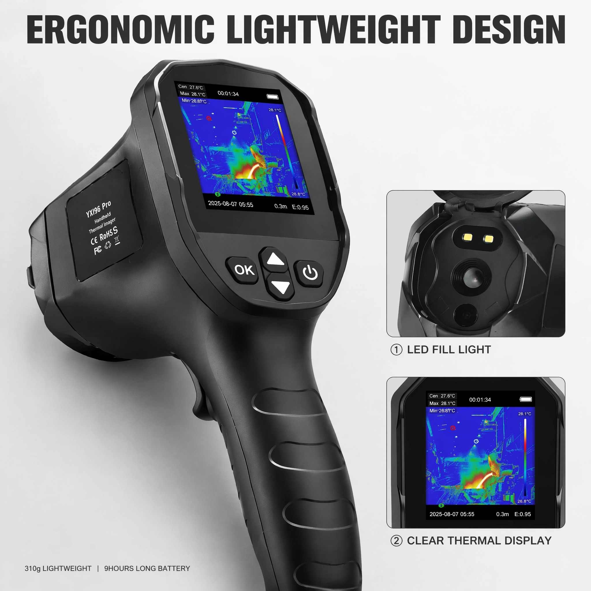 HP-YXI96/YXI96 Pro Handheld Th - Nf 521 Thermal Imaging Camera 评论和价格
