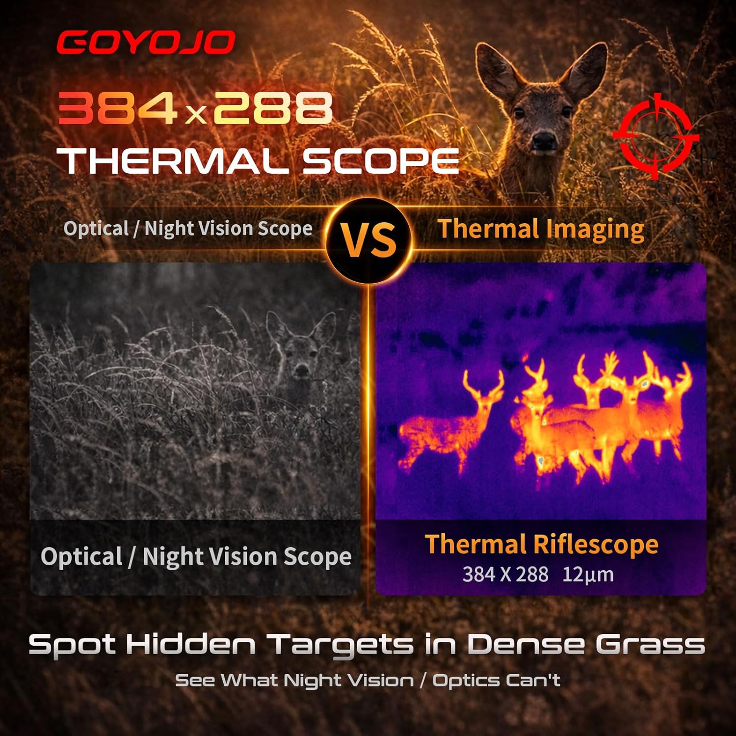 GOYOJO Thermal Scope 384x288 T - Hunting Thermal Imaging Scope 评论和价格